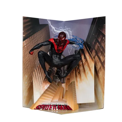 McFarlane Marvel Collection PVC Statue Spider-Man (Miles Morales) 13 cm - Puppen & Sammelfiguren: Hochwertige PVC Statue im 1/10 Maßstab, ideal für Sammler und Marvel-Fans, detailgetreu und dynamisch gestaltet.
