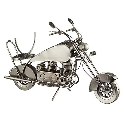Cepewa Weinflaschenhalter Flaschenhalter Motorrad 20 cm Weinflasche Sektflasche