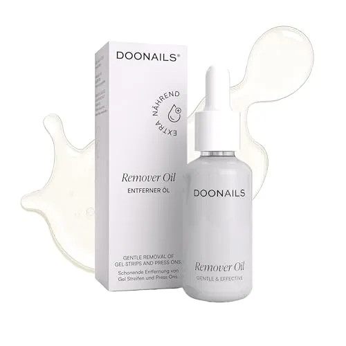 Doonails – Entferner Öl zur schonenden Entfernung von Press Ons & Gel Nail Strips – Nagelöl mit pflegenden Inhaltsstoffen – ohne Lösungsmittel, Farb- & Duftstoffe (30ml)