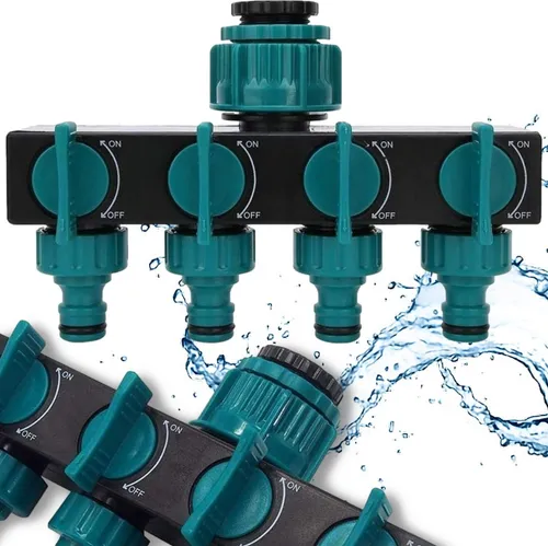 Gartenwasserverteiler Für Schlauchhahn Mit 3/4 1 Zoll Reduzierventilen
