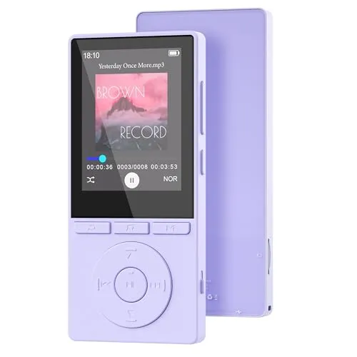 64GB MP3 Player with Bluetooth 5.3, Music Player with HiFi Sound for Sports Runners, 2.4