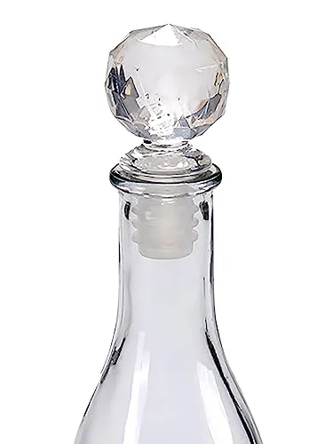 FLASCHENVERSCHLUSS Diamant Kugel - stilvoller Weinflaschenverschluss - Weinverschlüsse & -ausgießer in eleganter Diamantoptik, einfach zu bedienen und sorgt für frischen Genuss von Wein, Sekt und Bier.