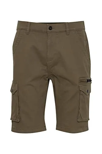 Indicode IDRonjo Herren Cargo Shorts Bermuda Kurze Hose mit Stretch Regular Fit, Größe:XL, Farbe:Army (600)