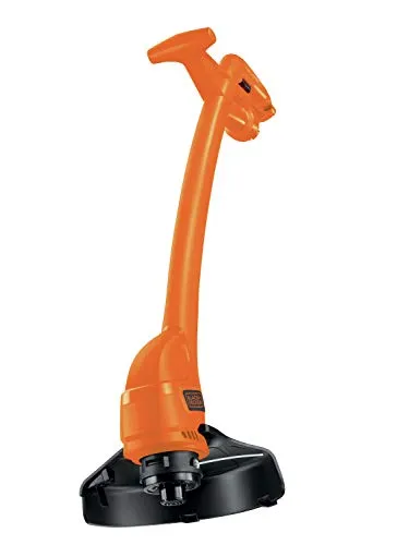 Black+Decker 350 W Rasentrimmer GL360 - Rasentrimmer & Motorsensen mit 350 W Motor und 25 cm Schnittbreite, perfekt für kleine Rasenflächen. Komfortabler Zweihandgriff und einfache Fadenverlängerung per Auftipp-Automatik.
