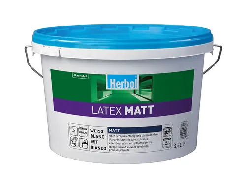 Herbol Latex Matt 2,5 l weiß von Herbol