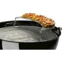Warmhalterost 8417 für Holzkohlegrills Ø 57cm - Praktischer Grillrost aus verchromtem Stahl, ideal für Weber Holzkohlegrills (außer Compact Kettle) und sorgt für perfekte Wärmehaltung.