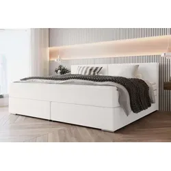 99rooms Phönix Familienbett Boxspringbett 260×200 cm in Weiß