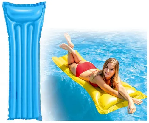 Aufblasbare Badematratze 183 x 69 cm Blau