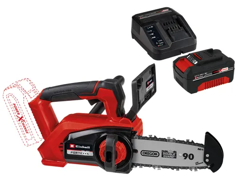 EINHELL PROFESSIONAL Einhand-Akku-Kettensäge FORTEXXA 18/20 TH Kit - Ketten- & Elektrosägen, leistungsstarke Einhand-Akku-Kettensäge mit 4,0 Ah Akku für müheloses Schneiden und hohe Mobilität.