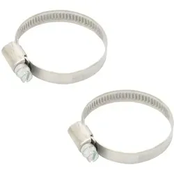 Puteus - 2x Edelstahl Schlauchschelle 35-40mm 1 1/4 Zoll Schlauchklemme