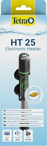 Tetra HT 25 Heizer für 10-25 L Aquarien - leistungsstarker Aquarienheizer zur Abdeckung unterschiedlicher Leistungsstufen mit Temperatureinstellknopf