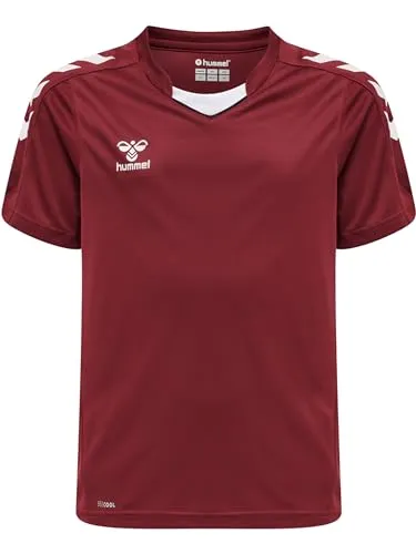 hummel Core XK Poly Trikot Kids Weiß rotweiss, 8 (128) Kinder