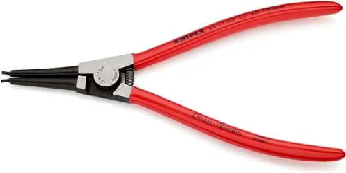 KNIPEX Sicherungsringzange 210 mm - Sicherungsringzange für Außenringe auf Wellen, mit abrutschhemmenden Spitzen für sicheren Halt und langlebige Qualität - ideal für professionelle Anwendungen.