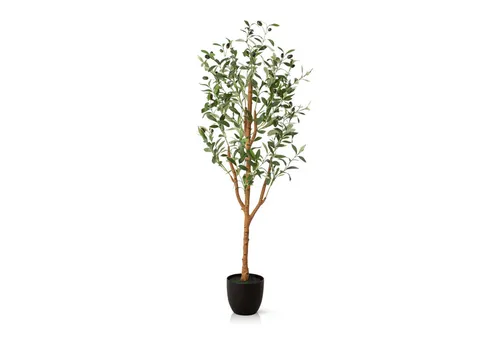 Kunstbaum Künstlicher Olivenbaum, Kunstpflanze Olivenbaum künstlich Olive, PASCH, Höhe 120 cm
