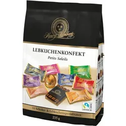 Henry Lambertz Lebkuchenkonfekt Petits Soleils 235g - Sonstige Süßigkeiten - Diese erlesene Mischung aus 20 Schokoladen- und Lebkuchenspezialitäten verführt mit zartem Lebkuchenteig und feinster Schokolade, ideal zum Verschenken oder Genießen zur festlichen Zeit.