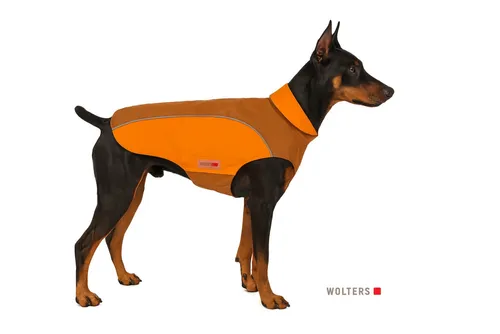 Wolters Cat & Dog Regenjacke Easy Rain, Größe: 46 cm, Farbe: braun/orange - Regenjacke für Hunde, schützt zuverlässig vor Nässe und hält Ihr Tier trocken und warm während Spaziergängen.