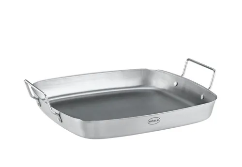 Produktbild RÖSLE Grillschale BBQ Schale mit Griffen, Edelstahl