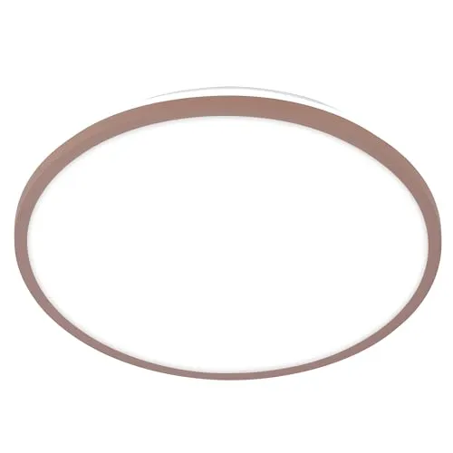 BRILONER - LED Deckenlampe mit indirektem Licht, neutralweißes Licht, 15W, 1500lm, LED Lampe, Deckenleuchte, Wohnzimmerlampe, Küchenlampe, Deckenbeleuchtung, Flurlampe, 28 x 4,2 cm, Umbrasand