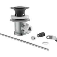 Kirchhoff Exzentergarnitur-Set für Waschtisch 41,9 mm (1 1/4 Zoll) Schwarz Matt