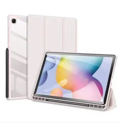 Dux Ducis Toby Tablet-Hülle für Samsung Galaxy Tab S10 Lite – Pink mit Standfunktion - Diese elegante Tablet-Hülle bietet optimalen Schutz und eine praktische Standfunktion für komfortables Multimedia-Viewing. Der integrierte Stifthalter sorgt für Ordnung und schnellen Zugriff.