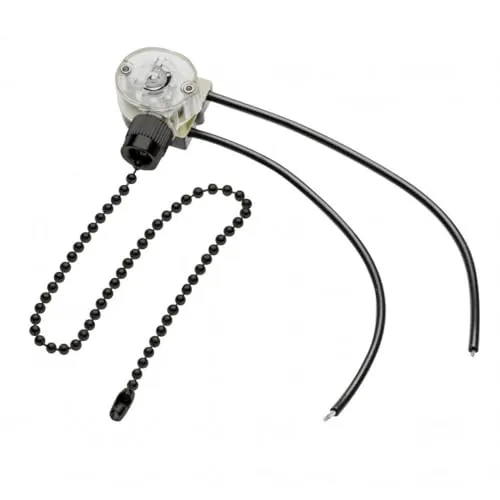 Lampen Zugkette Schalter Zugschnur Schwarz in schwarz von ENERGMiX