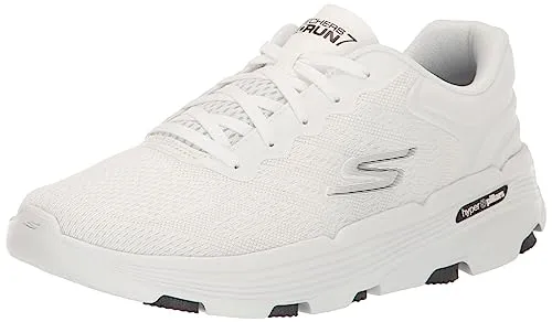 Skechers Damen Driven GO Run 7.0 ANGETRIEBEN - Laufschuhe in White/Black, 41 EU - Laufschuhe mit Dual-Density-Außensohle und Hyper Pillar Komfort-Technologie für optimale Dämpfung und Stabilität, ideal für anspruchsvolle Läufer.