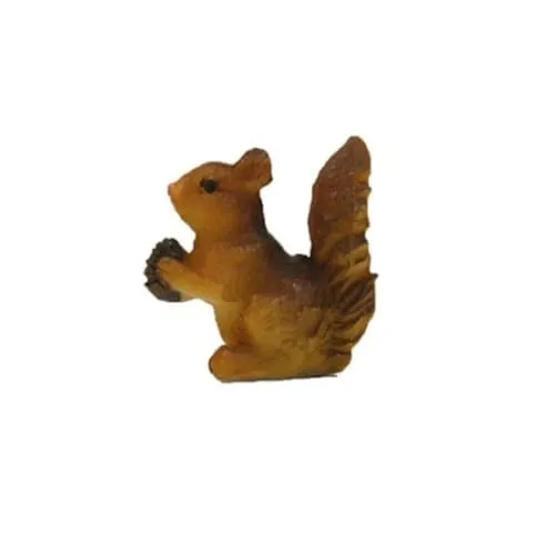 FADEDA Eichhörnchen/Höhe:3 cm/handbemalt/detailgetreue Krippen Figuren - Weihnachten Tisch Dekoration Krippe Zubehör
