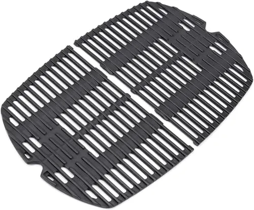 Nordic Bbq Store Gusseisen-Grillroste 7645 für Weber Q200, Q220, Q2000, Q2400 Serie Gasgrills, für Weber 396000, 396001 Grillteile Grillroste Ersatz für Weber 7645 65811 69935