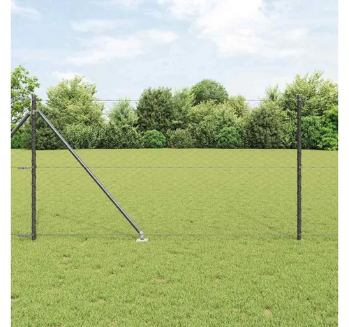 furnicato Zaun Outdoor-Geländerpfosten Set 2500x3,2x100 cm Grau aus Stahl - Hochwertige Geländerpfosten für stabile Außenanlagen. Robuste Stahlkonstruktion bietet zuverlässigen Halt und Langlebigkeit, ideal für Gärten und Terrassen. Einfache Montage und wetterfeste Qualität für dauerhaften Einsatz.