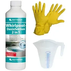 HOTREGA Whirlpool Desinfektion 2in1 Konzentrat 500 ml SET von HOTREGA