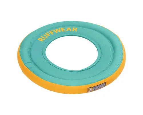Ruffwear Outdoor-Spielzeug Frisbee Hydro Plane Aurora Teal Ø 30.5 cm - Tierspielzeug, ideal für Wasserabenteuer mit Hunden, schwimmfähig und robust für stundenlangen Spaß im Freien.