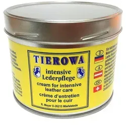 Tierowa Lederfett 500ml farblos - Autopflege & Motorradpflege - Intensive Lederpflege für Berg-Sport- und Arbeitsschuhe, macht Leder wasserabweisend und schützt vor Verschleiß.