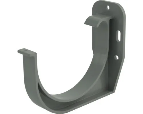 Produktbild Marley Rinnenhalter Kunststoff halbrund Fenstergrau RAL 7040 NW 100 mm