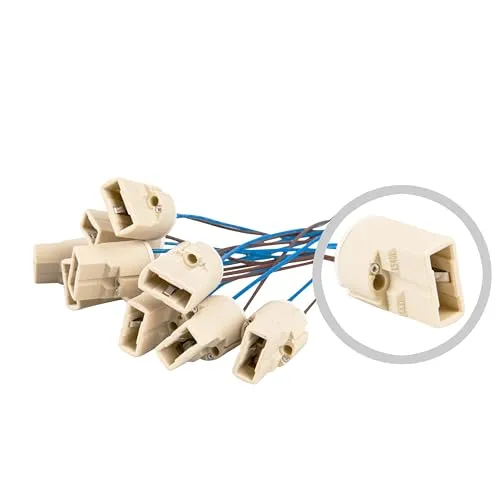 Mextronic Lampensockel G9 10 Stück Fassung G9 SOCKEL G9 in beige von Mextronic