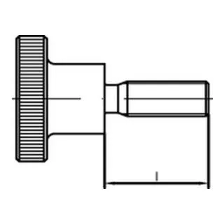 DIN 464 Rändelschraube hohe Form VG M6x25 - 25 Stück - Hochwertige Messing Rändelschrauben in hoher Form, ideal für präzise Befestigungen in verschiedenen Anwendungen - 25 Stück im Set.