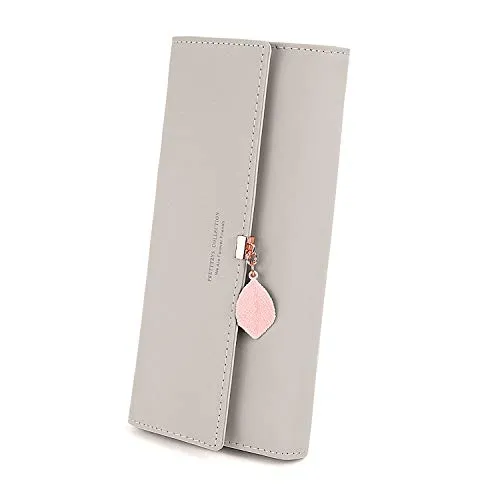 RRANCharltu Geldbörse Damen Leder Portemonnaie Damen Große Kapazität Geldbeutel mit vielen Kartenfächer Fächern und Kleingeldfach