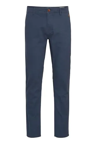 Blend BHKainz Herren Chino Hose Stoffhose mit Stretch-Anteil Eingrifftaschen Baumwollmischung Regular fit, Größe:36/32, Farbe:Navy (70230)