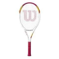 Wilson Tennisschläger Six One: Für Herren und Damen - Tennisschläger mit armschonenden Eigenschaften, ideal für Power und Kontrolle. Leichter Rahmen und Midsize-Schlägerkopf für mehr Komfort und Spielgefühl. Inklusive Cushion Aire-Griff für optimale Griffigkeit.