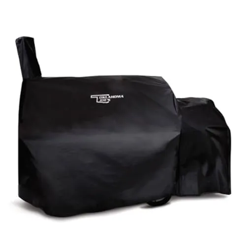 Char-Broil 140505 - Oklahoma Joe Smoker Wetterschutzhaube, Schwarz - Grillabdeckungen für Oklahoma Joe Smoker, aus hochwertigem Polyester für optimalen Schutz vor Wind und Regen.