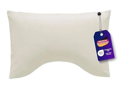 Traumnacht Exklusiv Schlafkissen Spezial mit druckentlastendem Viscoschaum, 40 x 60 cm, Öko-Tex zertifiziert, produziert nach deutschem Qualitätsstandard