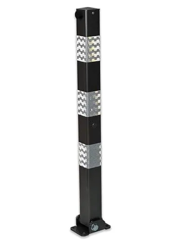 ES-Team Stahl Absperrpfosten feuerverzinkt 900mm Hoch von UvV