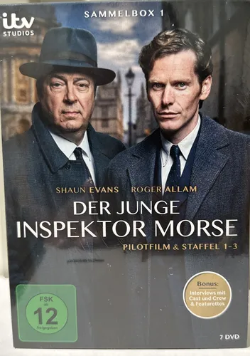 DER JUNGE INSPEKTOR MORSE - SAMMELBOX 1 - STAFFEL 1-3 - Box Set der beliebten Krimi-TV-Serie, inklusive aller drei Staffeln auf DVD in deutscher Sprache – ideal für Serienliebhaber und Krimi-Fans!