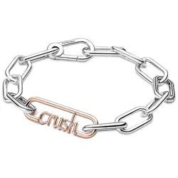 Pandora Rosévergold Schmuckglied - Elegantes Armschmuck aus Edelstahl, 14K rosévergoldet für einen stilvollen Look. Ideal zum Kombinieren mit anderen Pandora-Elementen.