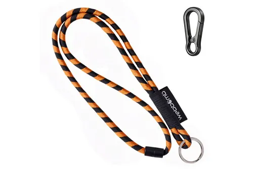 WEBBOMB Schlüsselanhänger Lanyard Tubular Schlüsselband mit Karabiner + Schlüsselring keychain