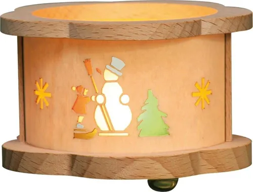 Richard Glaesser Teelichthalter Teelichtlaterne verschiedene Motive Original Seiffen im Erzgebirge, Handwerkskunst aus dem Erzgebirge