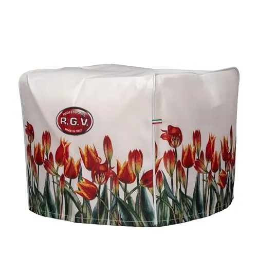 RGV Abdeckung für Aufschnittmaschine – Eleganz und Schutz mit Tulpenmuster – 100% Made in Italy