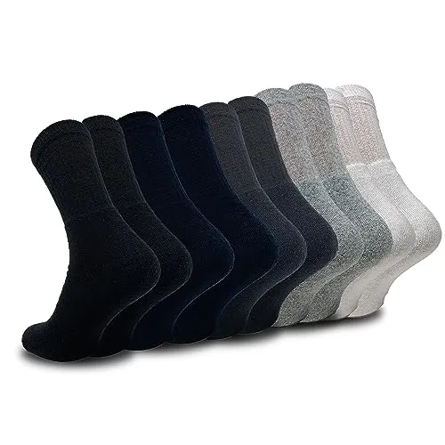 Sportsocken Tennissocken Herren 10 Paar Herren 39-42 Mehrfarbig Mix Koloren Baumwolle Atmungsaktive Anti Schweiß Arbeitsocken Work Socken