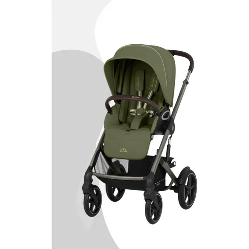 Cybex Gold Kinderwagen Talos S Lux - Khaki - Der Cybex Talos S Lux Kinderwagen vereint Komfort und Funktionalität. Ideal für Stadt und Natur, mit Offroad-Federung und einem praktischen, einhändig faltbaren Gestell. Belastbar bis 22 kg, perfekter Begleiter für Abenteuer!