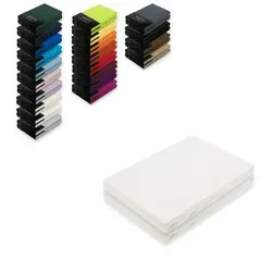 EXKLUSIV HEIMTEXTIL Jersey Spannbettlaken Doppelpack 180-200 x 200 cm - Spannbetttücher aus 100% Baumwolle, Öko-Tex zertifiziert, mit Rundumgummizug für perfekten Sitz und faltenfreie Oberfläche, ideal für Matratzen bis 25 cm Höhe.