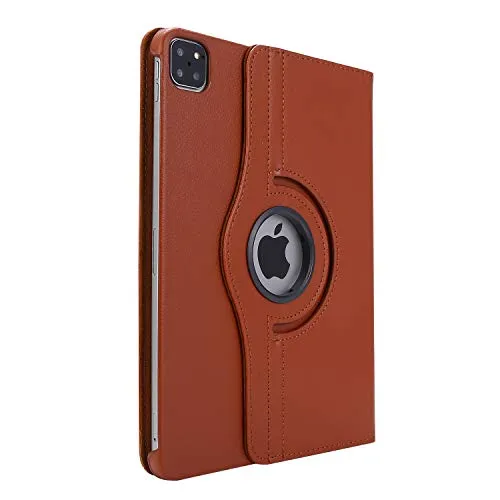 Lobwerk Hülle für Apple iPad Pro 2020 11 Zoll Schutzhülle Smart Cover 360° Drehbar Braun